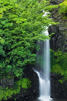 Waterfall on the Hamakua Coast, Big Island, Hawaii, USA Waterfall on the Hamakua Coast, Big Island, Hawaii, USA