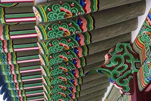 Wooden roof, Hwaseong Haenggung palace in the Unesco world heritage sight the fortress of Suwon Wooden roof, Hwaseong Haenggung palace in the Unesco world heritage sight the fortress of Suwon