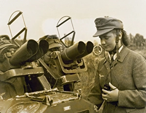 WORLD WAR II. German Army Air Defense. Female member WORLD WAR II. German Army Air Defense. Female member
