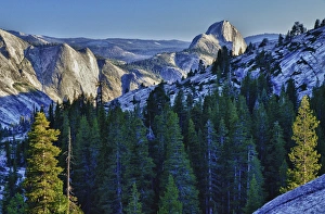 Yosemite National Park Print: Half Dome Evening Glow from Olmsted Point