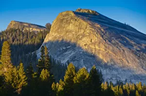 Images Dated 19th July 2011: Yosemite National Park, CA, Lembert Dome in Evening Glow