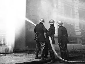Blitz in City of London -- Newgate Street, WW2 Blitz in City of London -- Newgate Street, WW2