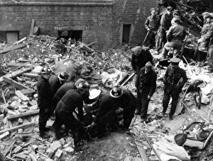 Blitz in London -- Vauxhall Bridge Road, WW2 Blitz in London -- Vauxhall Bridge Road, WW2