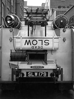 LFB Dennis F101 appliance with hose ramps
