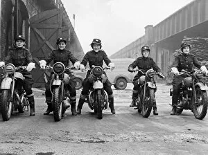 Rider Collection: Women dispatch riders in training, WW2