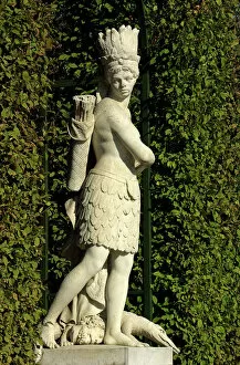 Classical Civilization Collection: Amazon warrior, statue at Versailles