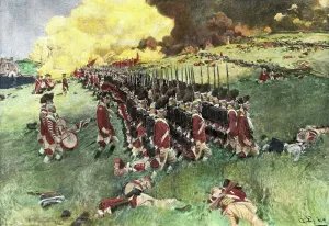 British Army Marching in Formation Print
