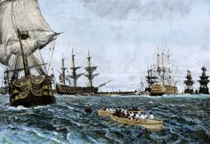 British Evacuation of Charleston Print