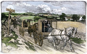 Amish carriages near Lancaster, Pennsylvania Amish carriages near Lancaster, Pennsylvania