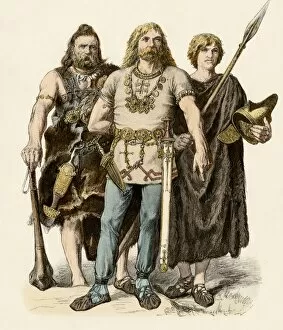 Barbarian tribesmen of the Roman Empire