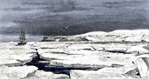 Barents Sea ice around the Eira on its first voyage, 1880 Barents Sea ice around the Eira on its first voyage, 1880