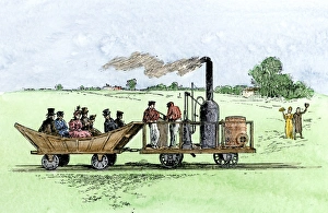 B&O Railroads Tom Thumb steam locomotive, 1830 B&O Railroads Tom Thumb steam locomotive, 1830