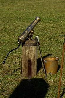 Brass swivel gun, often used as naval artillery, 1700s Brass swivel gun, often used as naval artillery, 1700s