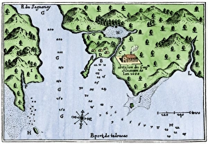 Champlains Tadoussac settlement, 1613 Champlains Tadoussac settlement, 1613