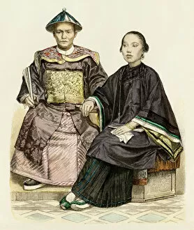 British Empire Collection: Chinese man and a Malaysian woman