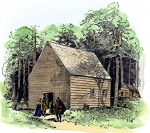 Church of Roger Williams in Salem, Massachusetts, 1630s Church of Roger Williams in Salem, Massachusetts, 1630s
