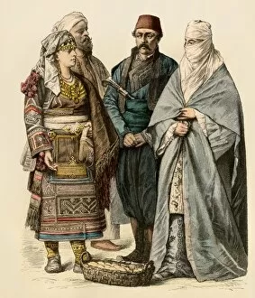 Mideast history Collection: Citizens of the Ottoman Empire, 1800s