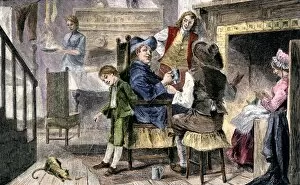 Colonial family in New York