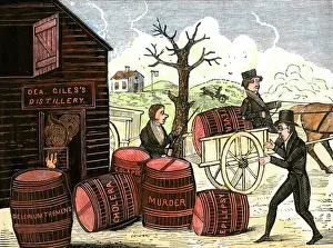 Deacon Giless Distillery temperance cartoon, 1830s Deacon Giless Distillery temperance cartoon, 1830s