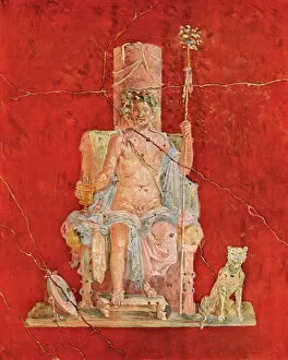 Deity Collection: Dionysus, or Bacchus, on his throne