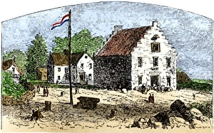 Dutch West India Company warehouse in New Amsterdam Dutch West India Company warehouse in New Amsterdam
