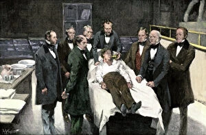 Images Dated 7th December 2011: First use of anesthesia in surgery, 1846
