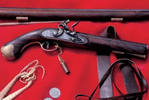 Flintlock pistol used in the fur trade Flintlock pistol used in the fur trade