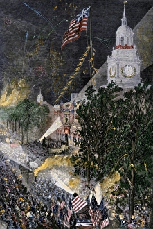 Fourth of July centennial celebration in Philadelphia, 1876 Fourth of July centennial celebration in Philadelphia, 1876