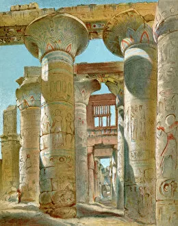 Ancient Egyptian Gallery: Great temple at Karnak, site of Egyptian Thebes