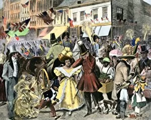 Independence Day fes tivities in New York City, 1834