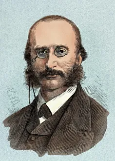 <b class=qtipBold><figcaption>Jacques Offenbach</figcaption></b><br>Portrait of composer Jacques Offenbach. Digitally colored woodcut of a 19th-century illustration<br><em>© Maryann Groves/North Wind Picture Archives</em> Jacques Offenbach