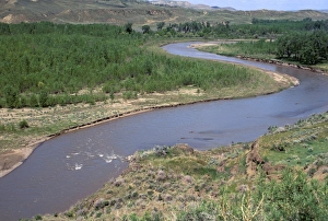 Judith River near its junction with the Missouri River, Montana Judith River near its junction with the Missouri River, Montana