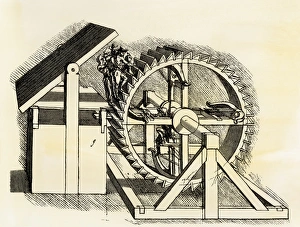 Leonardo da Vinci sketch for a siege machine Leonardo da Vinci sketch for a siege machine