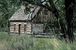 Presidents:First Ladies Collection: Log cabin once owned by Theodore Roosevelt, North Dakota