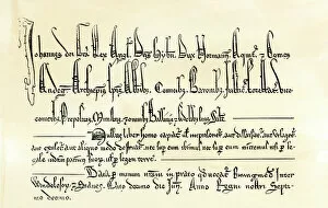 John Collection: Part of the Magna Carta preamble