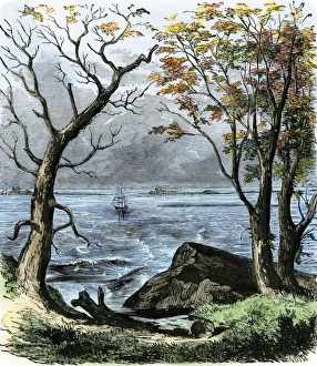 Mayflower arrives at Plymouth, 1620 Mayflower arrives at Plymouth, 1620