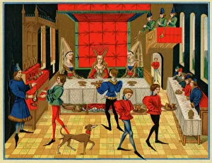 Lady Gallery: Medieval dining room