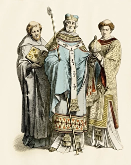 Medieval monk, archbishop and priest Medieval monk, archbishop and priest