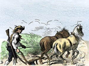 Minuteman farmer in New England, 1775 Minuteman farmer in New England, 1775