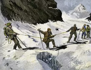 Mountaineering in the Alps, 1800s