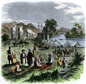 Muslim travelers visiting Antioch, 1800s Muslim travelers visiting Antioch, 1800s
