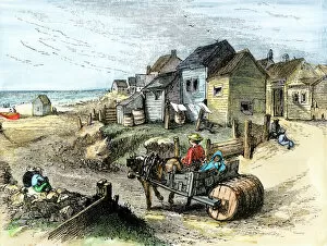 Household Chore Gallery: Nantucket fishing village in the 1800s