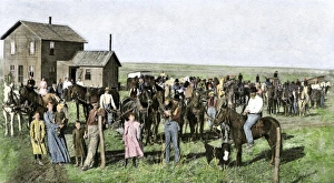 Neighbors sharing farm work on the Great Plains Neighbors sharing farm work on the Great Plains