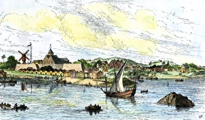 New Amsterdam, mid-1600s New Amsterdam, mid-1600s