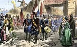New Netherland surrendered to the English, 1664