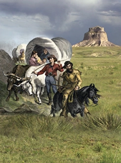 Oregon Trail pioneers on the Great Plains Oregon Trail pioneers on the Great Plains