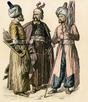 Ottoman Turk soldiers, early 1700s
