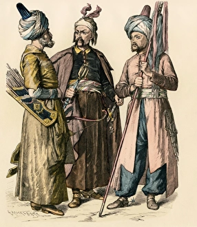 Ottoman Turk soldiers, early 1700s Ottoman Turk soldiers, early 1700s