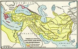Early Maps Gallery: Persian Empire about 500 BC