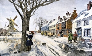 Posting Wall Street in New Amsterdam, 1600s Posting Wall Street in New Amsterdam, 1600s